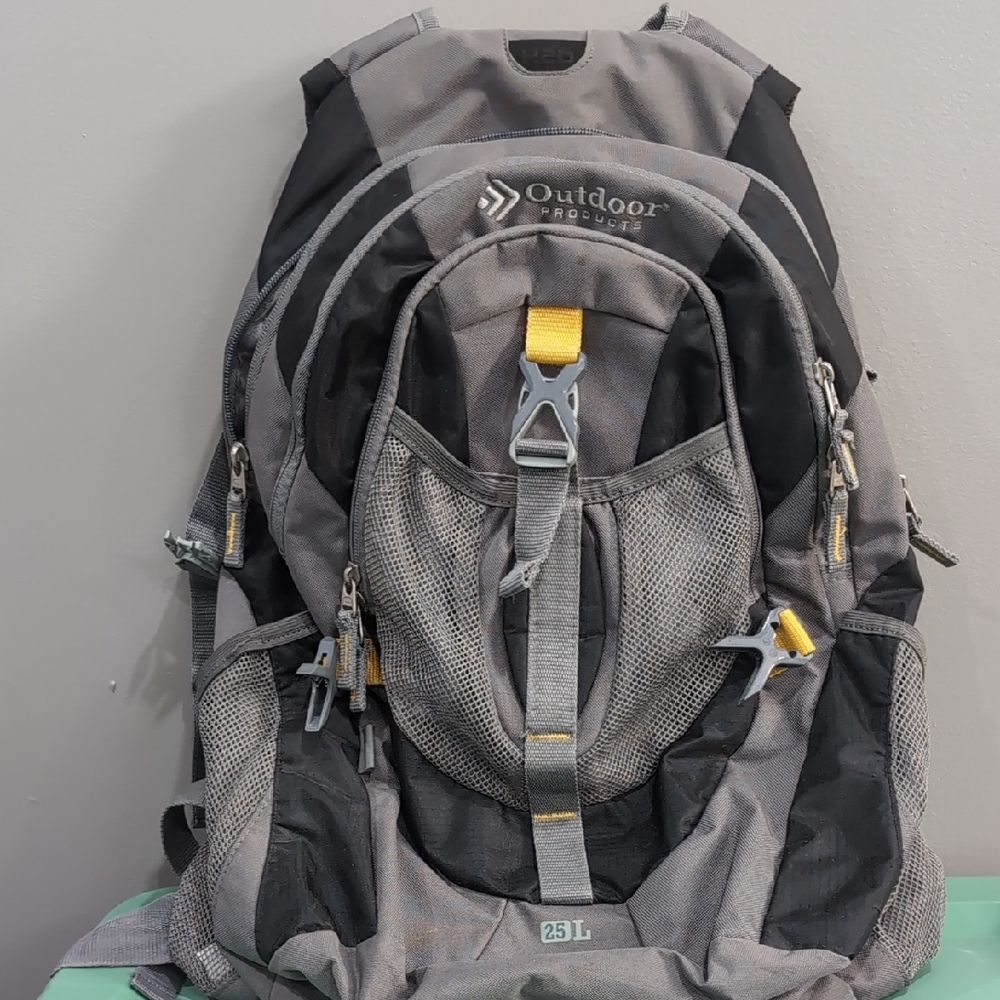 Gray and Black Backpack